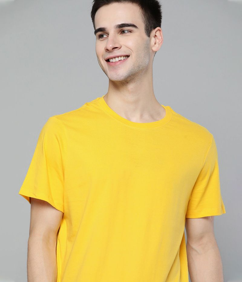 Semantic Pack of 3 Mens 100% Cotton Plain Round Neck Halfsleeve Regulat fit Casual T Shirt/Tees Men Solid Round Neck Cotton Blend Multicolor T-Shirt - Image 6