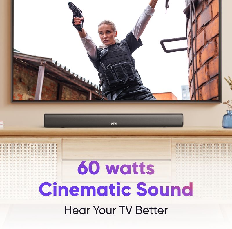 Mivi Fort S60 60W Bluetooth Soundbar - Image 4
