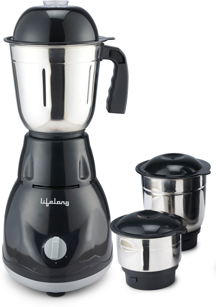 Lifelong Power Pro 500 W Mixer Grinder (LLMG23 | 3 Jars | Black)