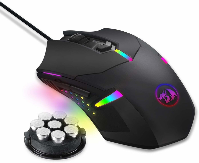 Redragon M601-RGB Wired Ambidextrous Optical  Gaming Mouse (USB 2.0, Black)