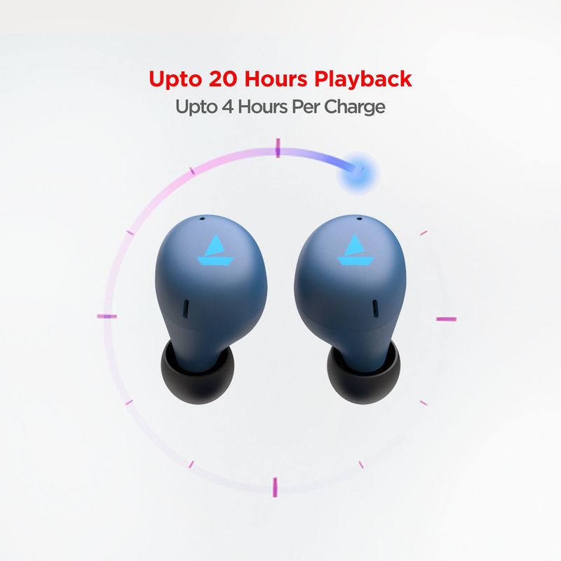 boAt Airdopes 381 True Wireless Earbuds (Blue) - Image 3