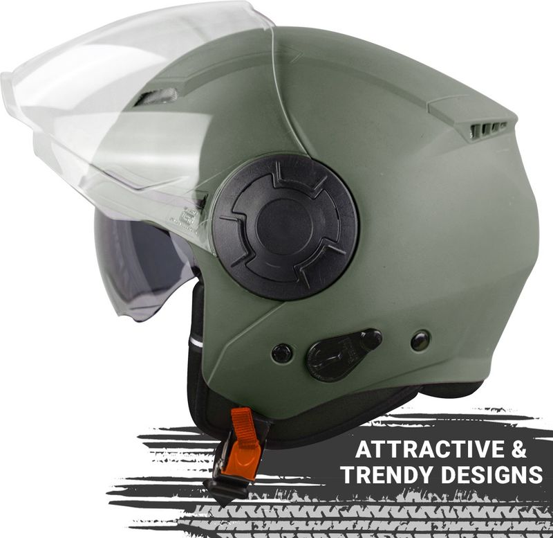Steelbird GT Dashing Open Face Motorbike Helmet - Image 5