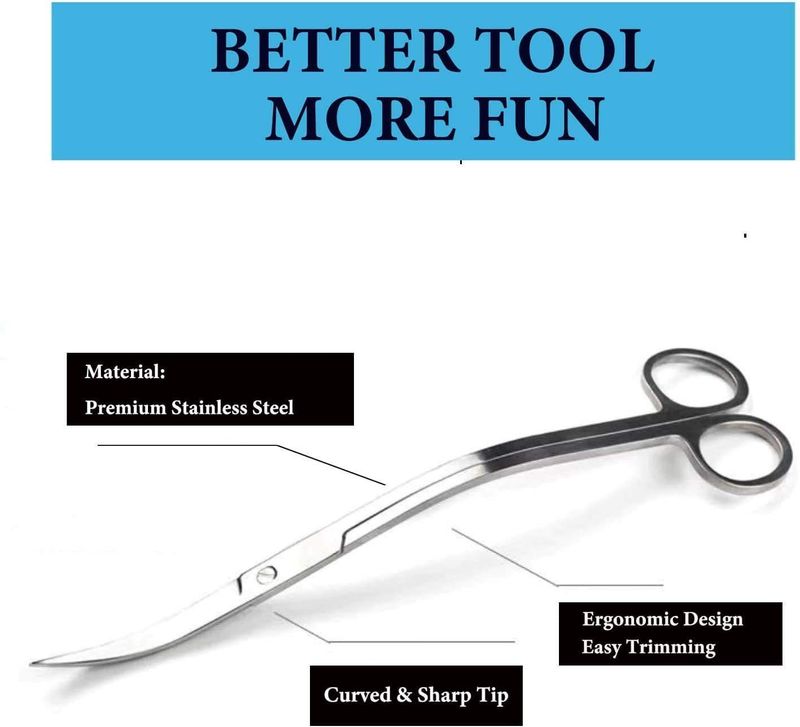 VAYINATO Stainless Steel Curved Wave Scissors - Image 3