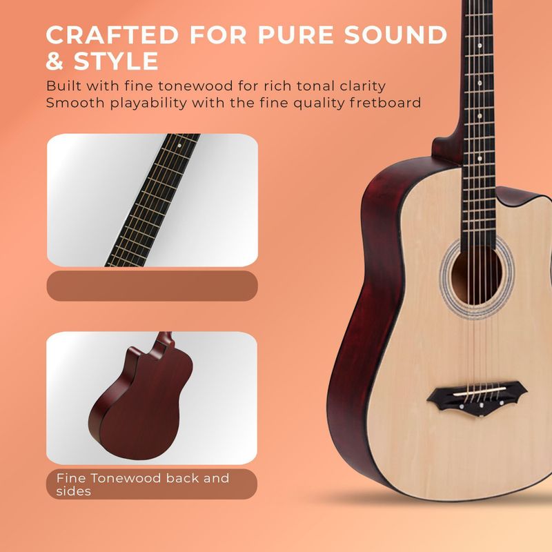 REVEL RVL-38C-LGP-NT Acoustic Guitar - Image 4