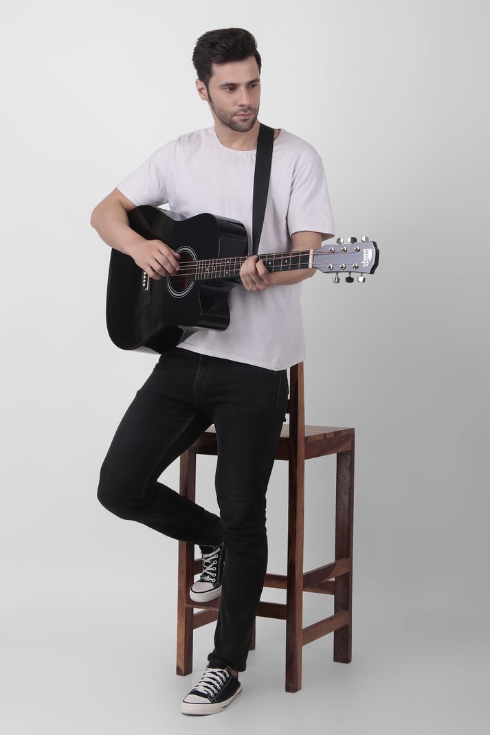 intern INT-38C-BK Acoustic Guitar - Image 6