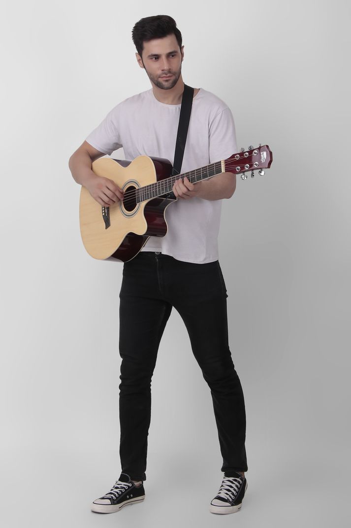 intern 38C-NT Acoustic Guitar Linden Wood - Image 5