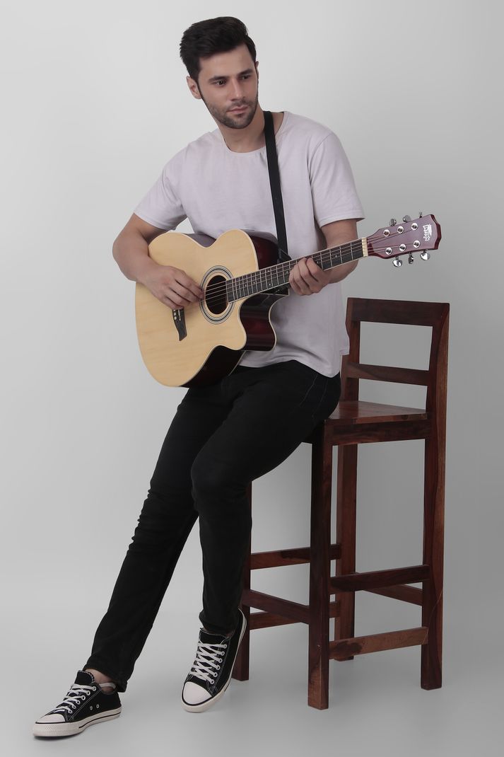intern 38C-NT Acoustic Guitar Linden Wood - Image 4