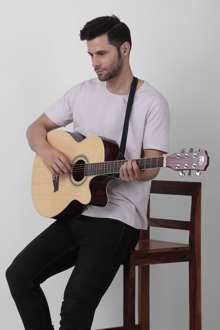 intern 38C-NT Acoustic Guitar Linden Wood - Image 6