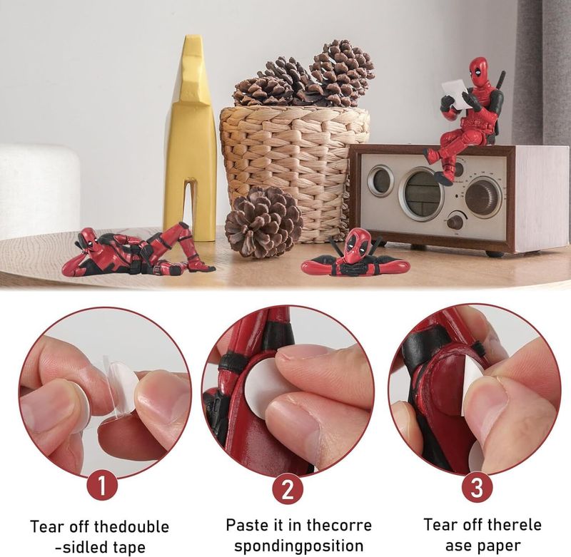 Pravia Car Dashboard Decoration 3PCS Action Figure Set - Image 6