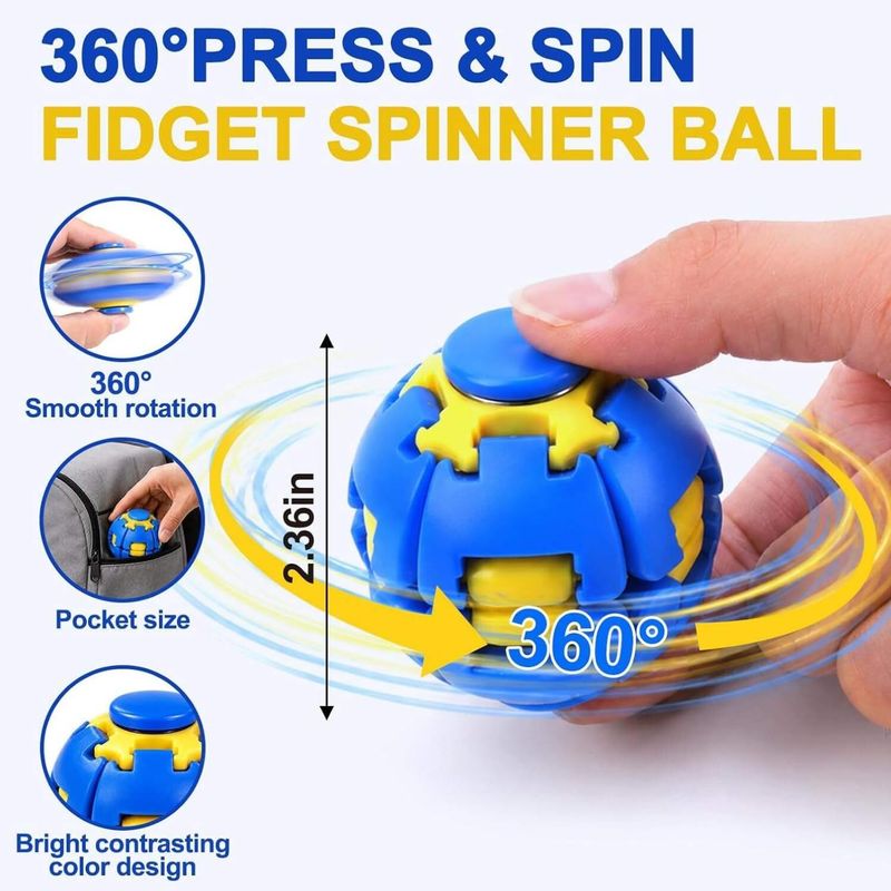 HeyKids 360 Degree Rotating Fidget Ball Spinner - Image 3
