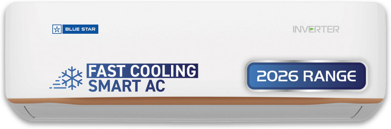 Blue Star 2026 Model 1.5 Ton 4 Star Split Inverter with Wi-fi AC ID518GNURS, White