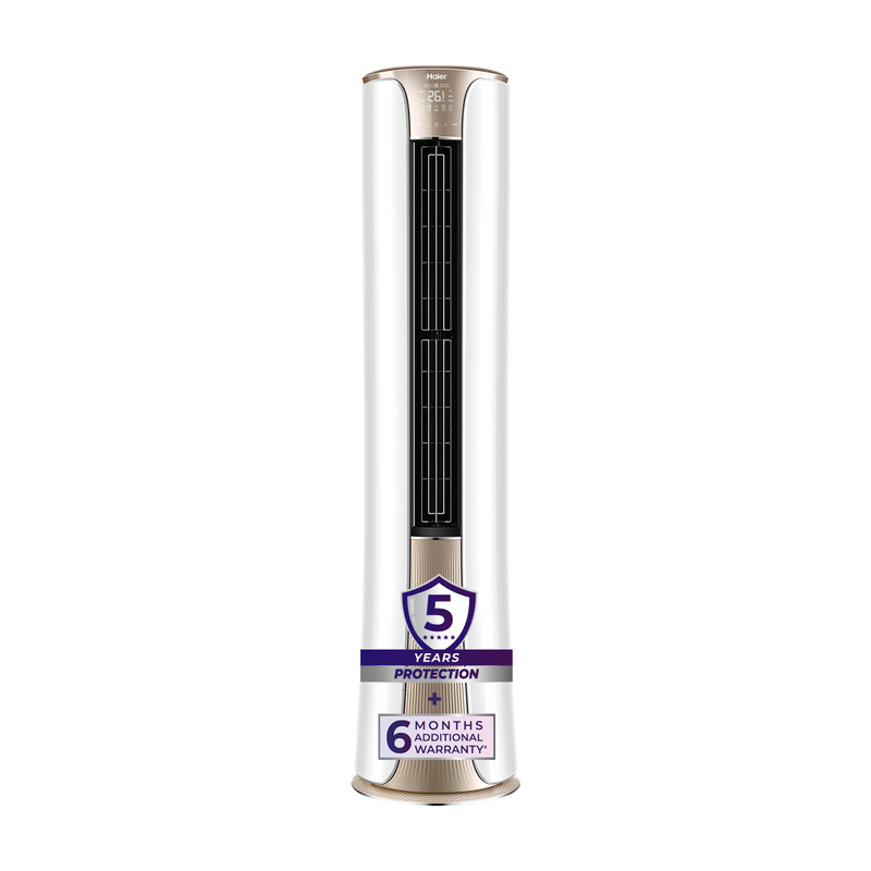 Haier 2026 Model 2 Ton 3 Star Tower HEXA Inverter with Wi-fi AC (HTI24S-GAI3NB-I,HTO24-3NB-I, Gold)
