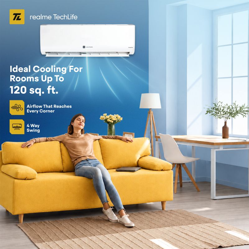 realme TechLife 1.5 Ton 4 Star Split Inverter AC - Image 6