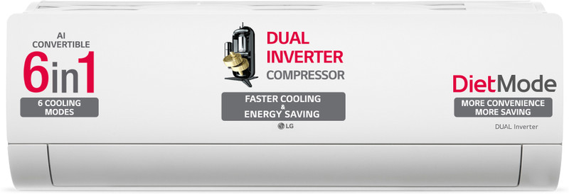 price history - LG 2024 Model 1.5 Ton 3 Star Split Dual Inverter AI Convertible 6...more