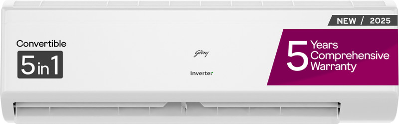 godrej 2025 model 1 5 ton 5 star split inverter 5 in 1 convertible cooling heavy duty extreme temperature ac
