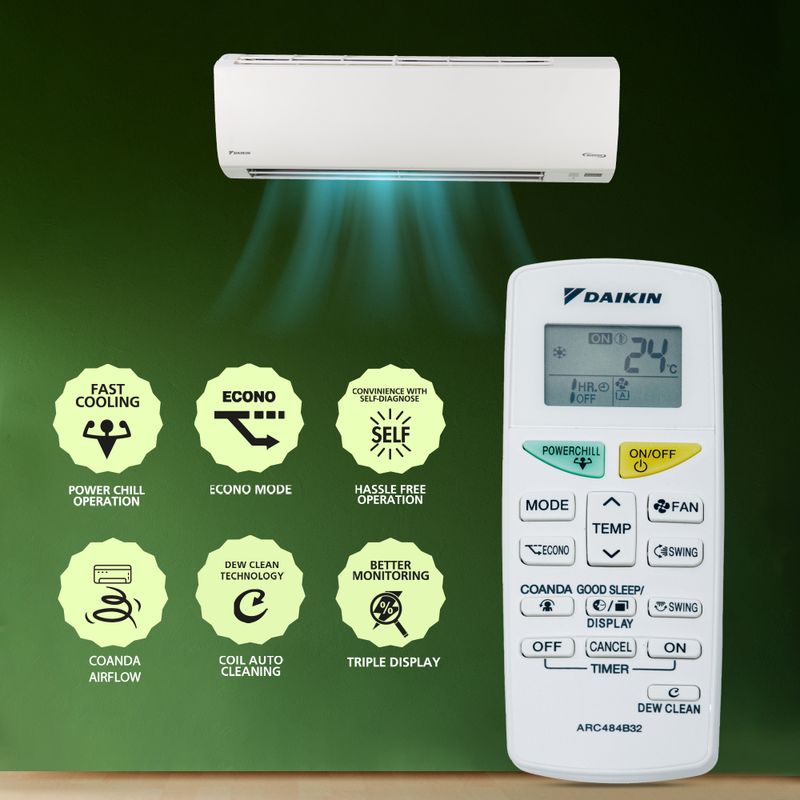 Daikin 2025 1.5 Ton 5 Star Split Inverter AC - Image 6