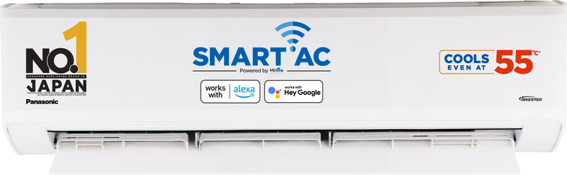 Panasonic 2025 Model 1.5 Ton 5 Star Split Inverter with Wi-fi AC CS-NU18AKY5WX/CU-NU18AKY5WX, White