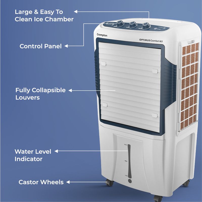Crompton 65L Desert Air Cooler (Black) - Image 6