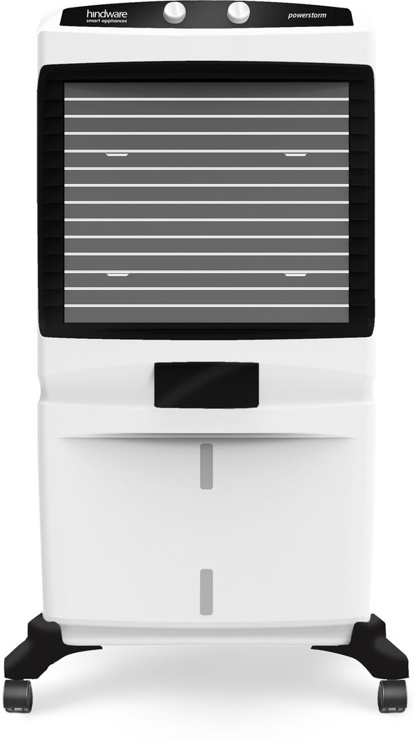 Hindware Smart Appliances 117 L Desert Air Cooler Anti-Bacterial Protection, Inverter Compatible Black & White, Powerstorm
