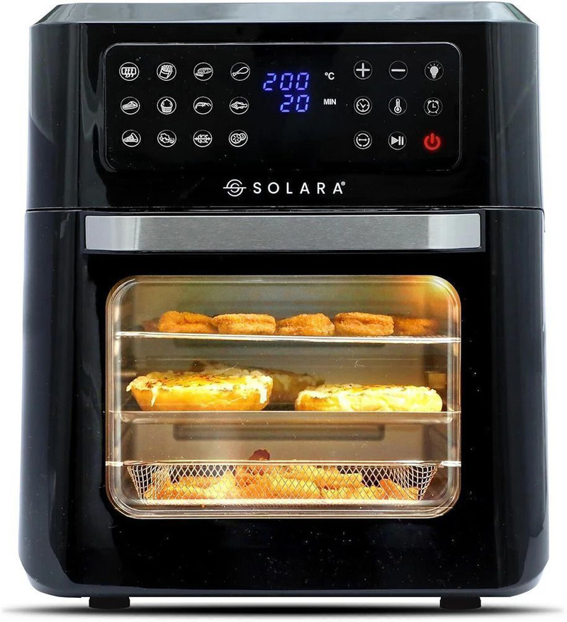 Solara Air Fryer Oven 12L for Home, 360 Rapid Air Circulation with 12 Preset Menus, Air Fryer 12 L