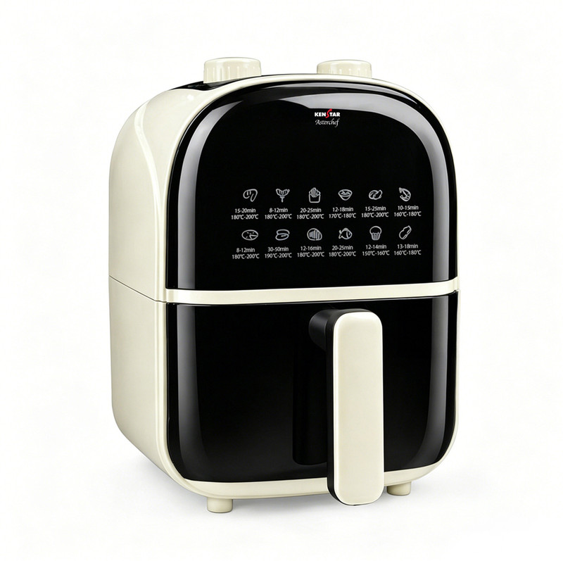 Kenstar Aster Neo 4.5L with See Through Window, Non Stick Pan, 1 Year Warranty Air Fryer (4.5 L)