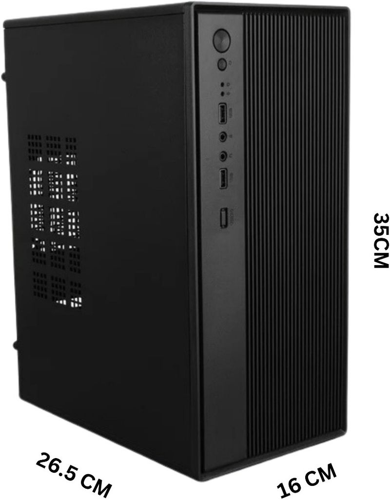 TECNICO Core i5 2400 Core i5 (16 GB DDR4/256 GB SSD/Windows 11 Home/20 Inch Screen/Desktop Computer Set, Core i5 2400, 16GB RAM, 256GB SSD, 20-inch Monitor) (Black, 35.6 cm x 53.5 cm x 35.6 cm, 7.8 kg) - Image 5