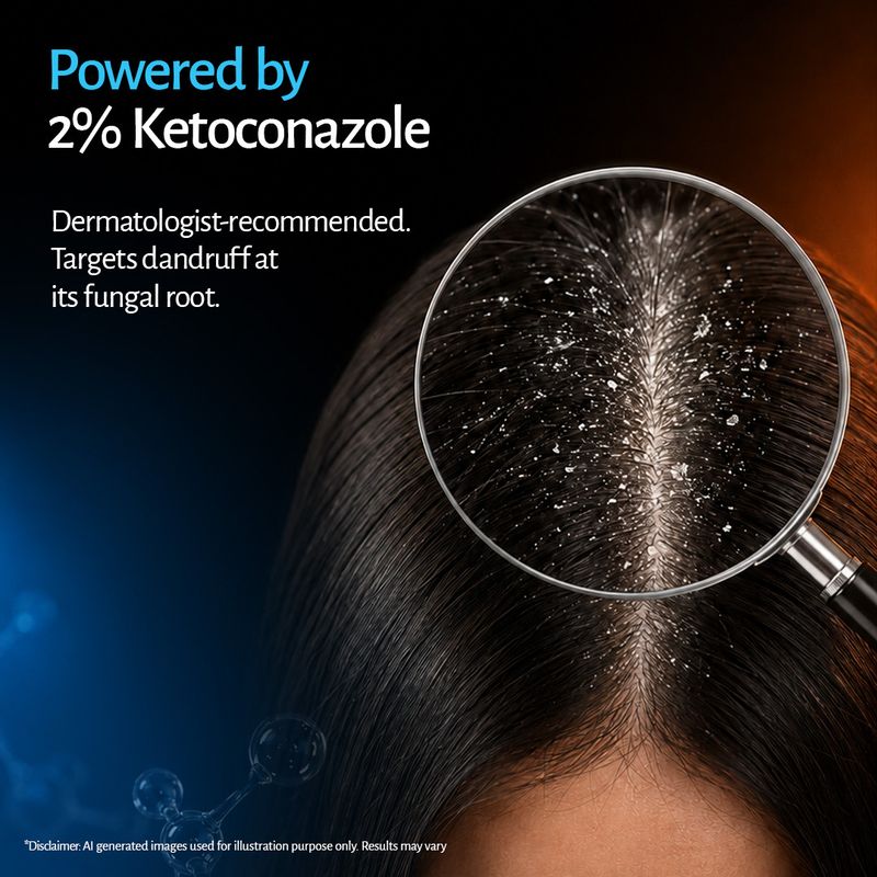 Cipla Tugain Essentials 2% Ketoconazole Anti-Dandruff Shampoo 100ml - Image 4