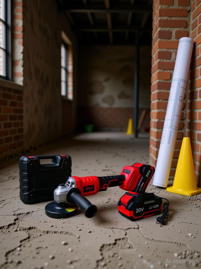 Hillgrove HGCM1387M1 Cordless Angle Grinder - Image 2