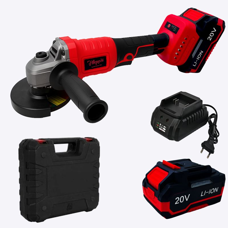 Hillgrove HGCM1387M1 Cordless Angle Grinder - Image 4