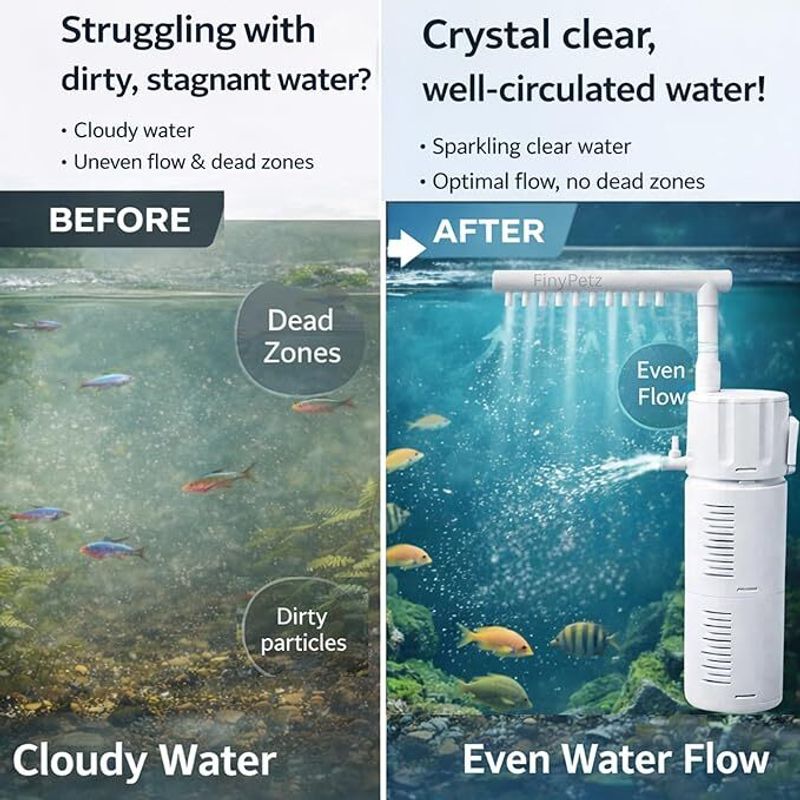 Naaz pet world Internal Fish Tank Filter with Silent Motor - Image 4