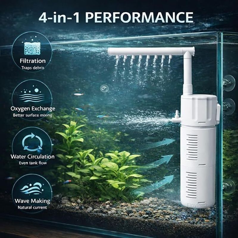 Naaz pet world Internal Fish Tank Filter with Silent Motor - Image 3