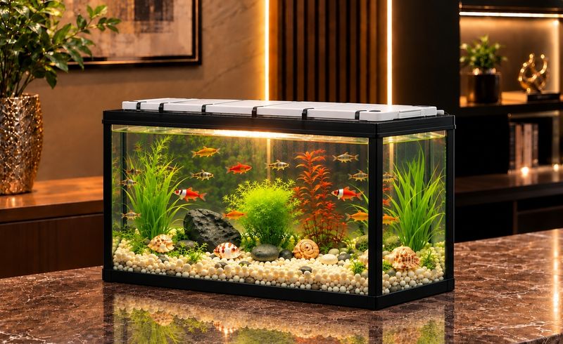 HORMONE 9074186961 Rectangle Aquarium Tank 7L - Image 4