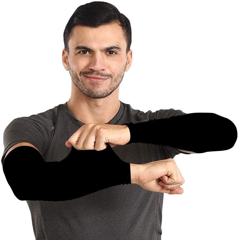 SYAMO Cotton Nylon Arm Sleeve Black - Image 6