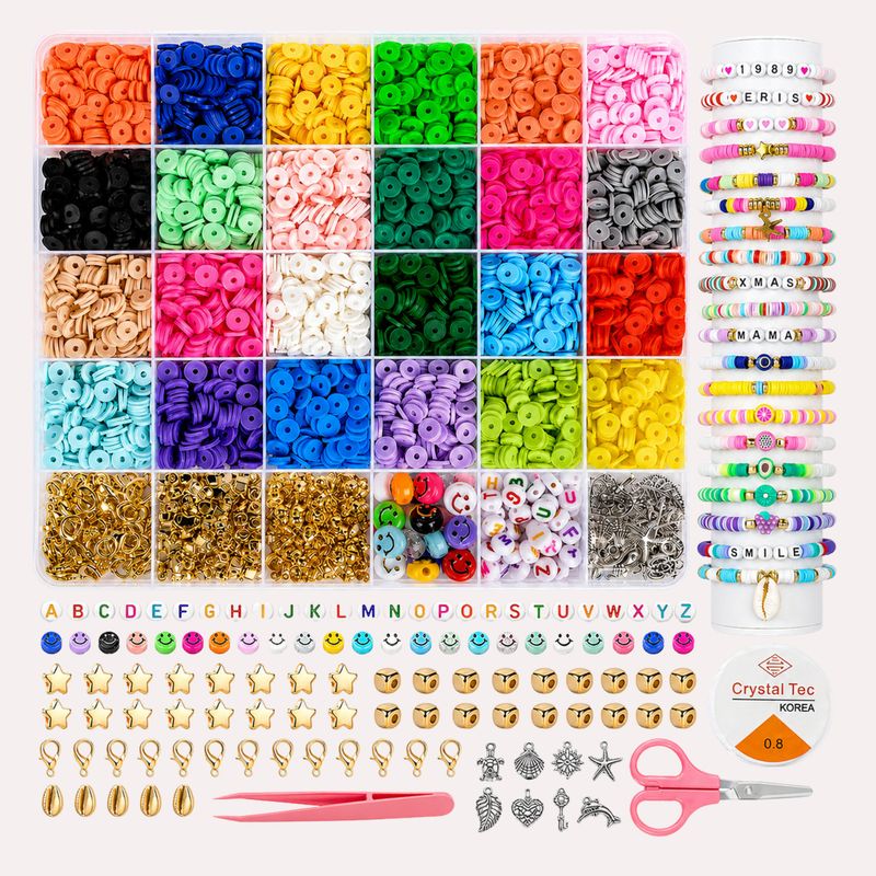 Ecraze Colorful Bracelet Making Set with Craft Findings and Lette...more - Image 2