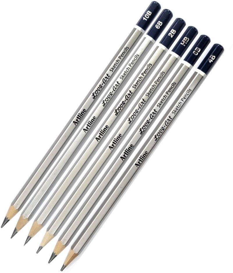 Definite Artline Set of 6 Sketch Pencils - Image 4