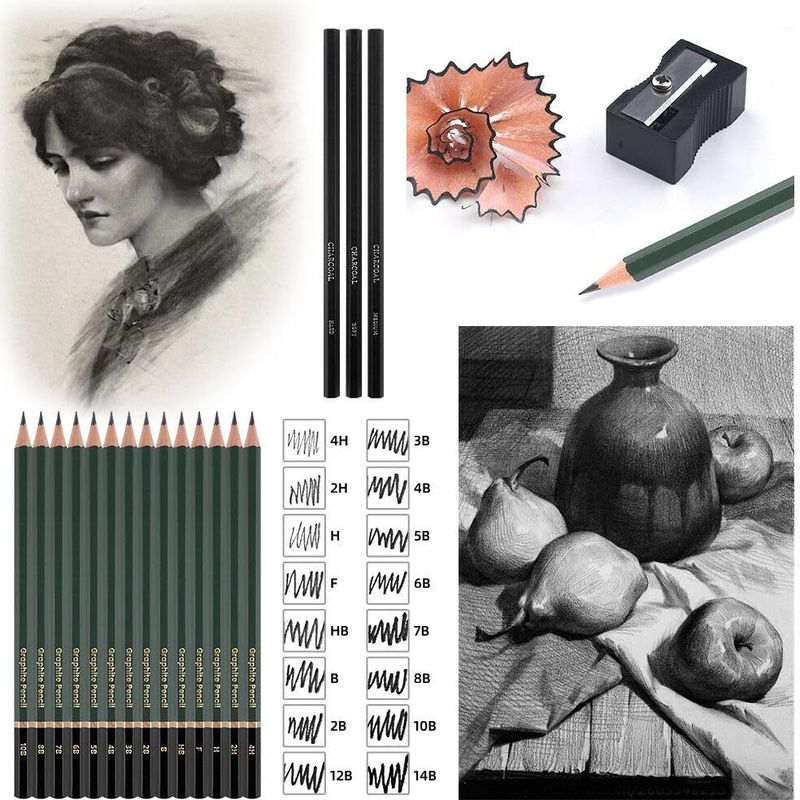 Shivom Art Sketching Pencils 42 Pcs Drawing Kit - Image 5