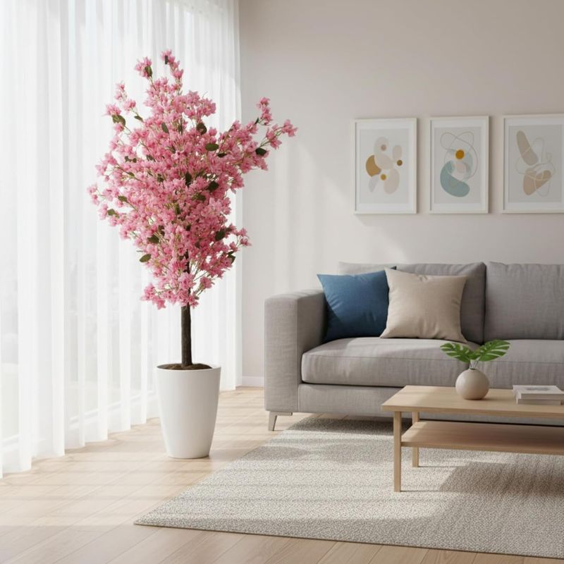 GREENEXCHANGE Artificial Bougainvillea Tree 5.7 Feet - Image 5