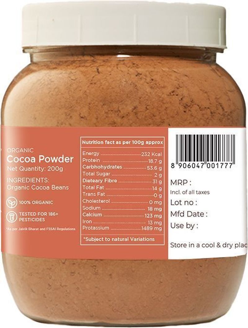 Pure & Sure Organic Cocoa Powder Sweetener 200g - Image 3