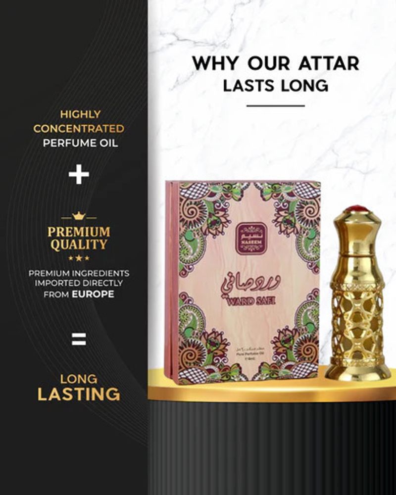 Naseem Ward Safi Attar Perfume Oil 6ml - Image 4