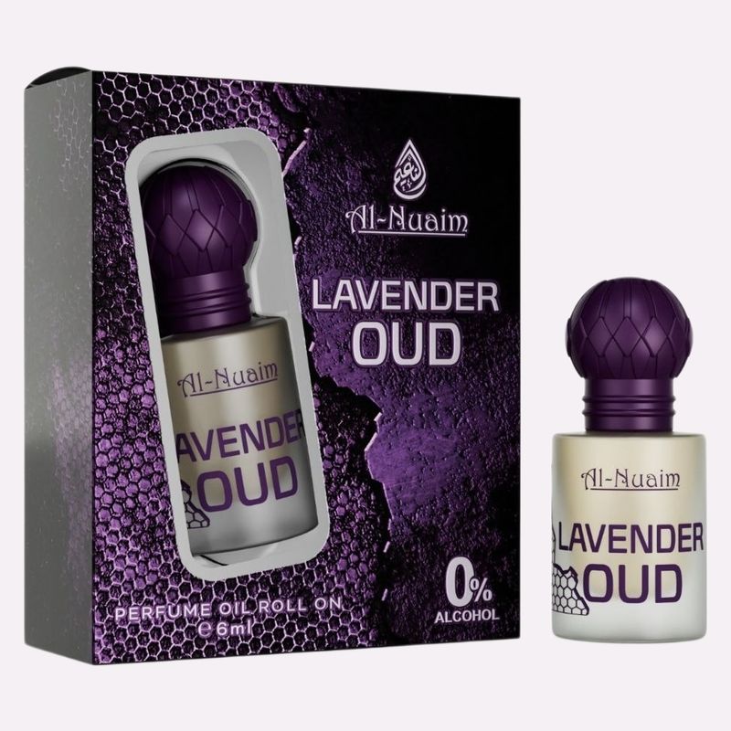 Al-Nuaim Lavender Oud Attar Floral Woody Fragrance Oil 6ml - Image 2
