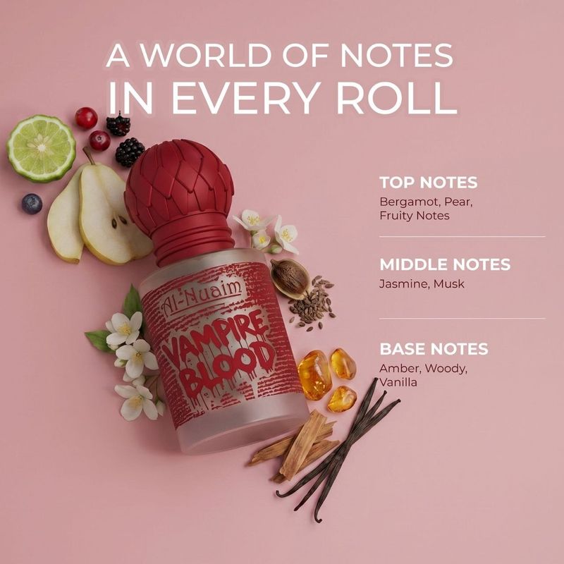 Al-Nuaim Vampire Blood Attar Blood Rose Scent Oil - Image 3