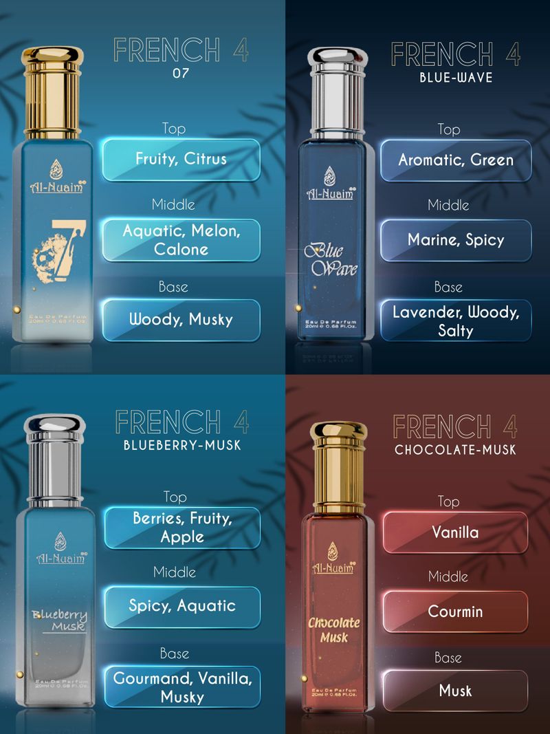 Al Nuaim 4PICS Floral Attar - Image 4