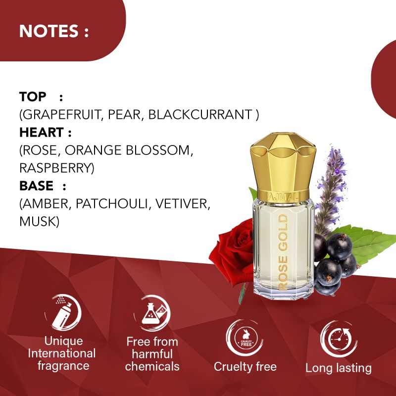 Ajmal ROSE GOLD CP Fragrance 20ml - Image 4