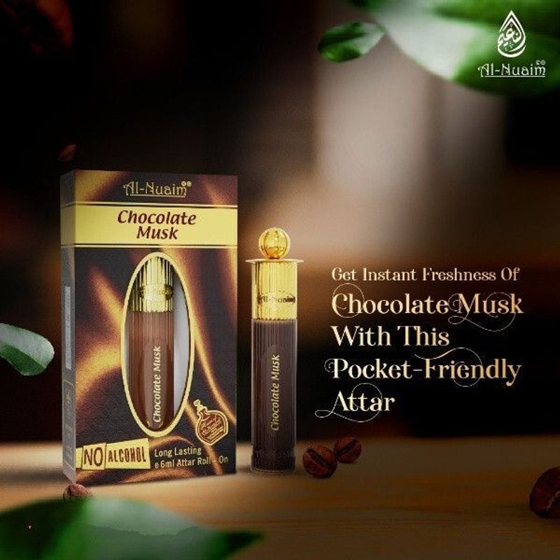 Al Nuaim Chocolate Musk Floral Attar - Image 4