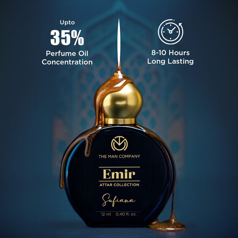 THE MAN COMPANY Alcohol-Free Attar Perfume for Men - Sufiana Emir - Image 5