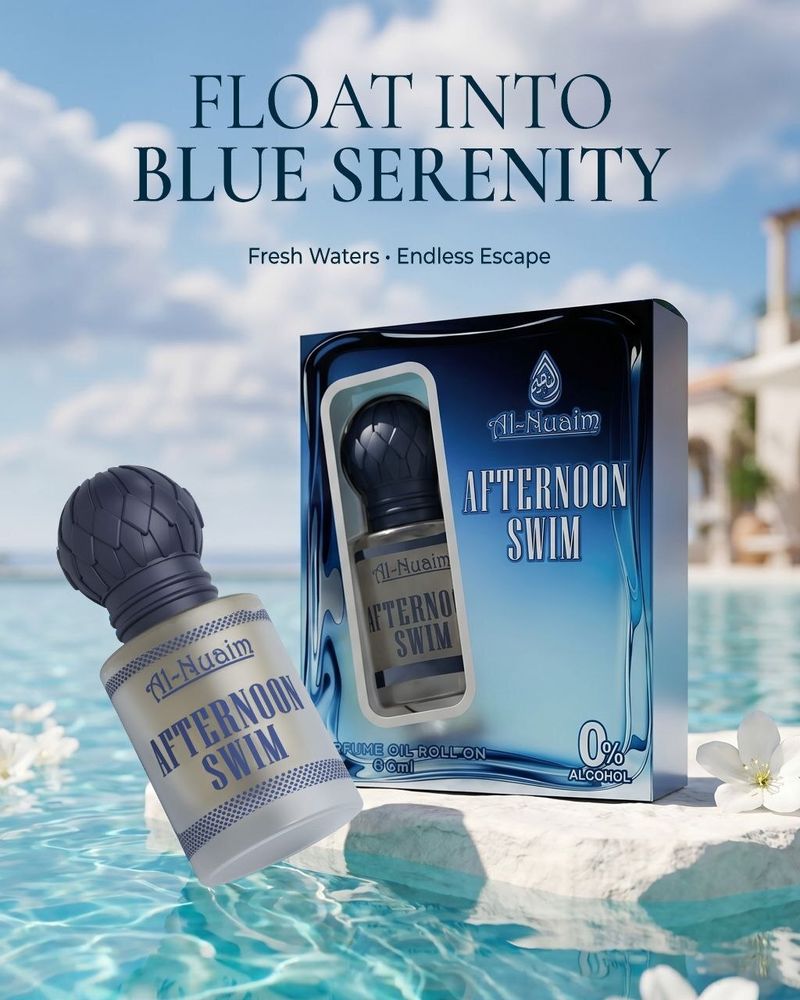 Al-Nuaim Afternoon Swim Marine Essence Attar Oil 6ml - Image 4