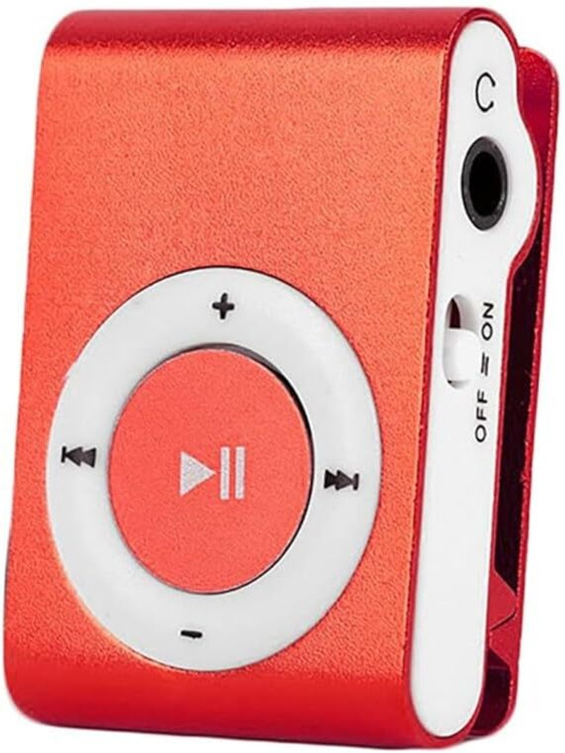 DRUMSTONE Metal MP3 Player – TF Card Slot, USB Compatibility, Compact Orange Design 4 GB MP3 Player Multicolor, 2.4 Display