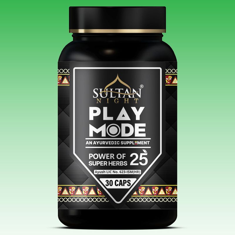 sultan night Play mode capsule | An ayurvedic supplement | Herbal & natural Capsule (30 Capsules) - Image 2