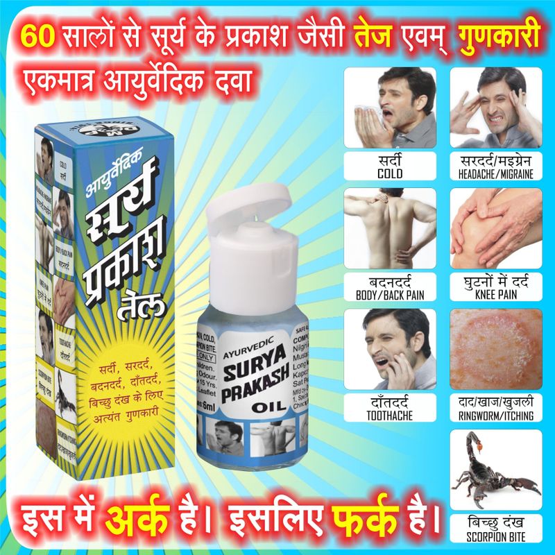 Surya Prakash Oil Pack of 6 x 6ml Pack of 6 · 6 ml (36 ml total) - Image 4
