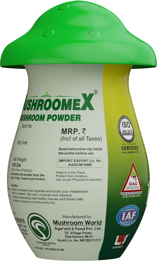 mushroomex Mushroom Poweder (Ayurvedic Weight Gainer 100 GM) - Image 3